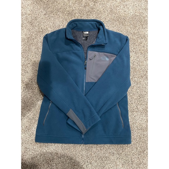 The North Face Other - The North Face‎ Mens Full Zip Sherpa Lined Fleece Jacket Blue Teal Large L